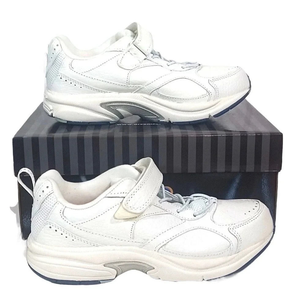 Dr. Comfort Spirit Women's White Therapeutic No Tie Walking Shoes‎ 3240 SZ 8 W